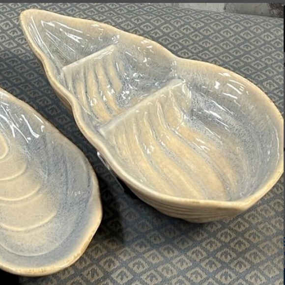 tag ~ 2 Piece Set w/Conch Shell Divided Dish ~ NWT - Picture 2 of 5